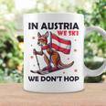 In Austria We Ski We Don't Hop Kangaroo Austria Tassen Geschenkideen