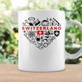 Bandera De Suiza Suiza País Suizo Decoración Suiza Taza de café Ideas de regalos