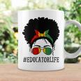 Educator African Women Messy Bun History Month Culture Graphic Print Coffee Mug Gifts ideas