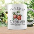 Farm Fresh Strawberries Vintage Strawberry Farmers Farm Coffee Mug Gifts ideas