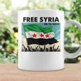 Free Syria Syria Revolution Freedon Flag Blue Tassen Geschenkideen