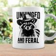Unhinged And Feral Raccoon Cowboy Toddler Step Dad Mom Coffee Mug Gifts ideas