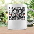 Hermanas Gemelas Gemelas Me Encanta Mi Hermana Y Ella Me Ama Taza de café Ideas de regalos