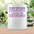 La Mejor Parte De Ser Abuelo Es Dormir Con La Abuela Taza de café Ideas de regalos