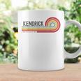 I Love Kendrick Personalizado Retro Sunset Primer Nombre Taza de café Ideas de regalos