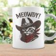 Meowdy Cat Cowboy Cat Country Western Cat Coffee Mug Gifts ideas