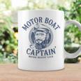 Motor Boat Captain Pontoon Boating Motor Boatin Lake Coffee Mug Gifts ideas