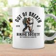 Retro Out Of Breath Hiking Society Hiker Bigfoot Coffee Mug Gifts ideas