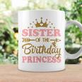 Sister Of The Birthday Princess Themed Family Girl Birthday Coffee Mug Gifts ideas
