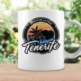 Teneriffa Puerto De La Cruz With Coordinates Gray Tassen Geschenkideen