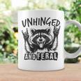 Unhinged And Feral Raccoon Girl Toddler Boy Humor Coffee Mug Gifts ideas
