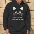 80 Coton 20 Poils De Chat Humour Sweat à capuche Lifestyle
