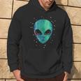 Alien Head Starry Night Sky Fun Kapuzenpullover Lebensstil