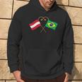 Austria Flag Brazilian Flag Austria Brazil Kapuzenpullover Lebensstil