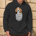 Beagle In The Chest Pocket Pocket For Dog Owners Kapuzenpullover Lebensstil