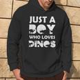 Boy Who Loves Dinos Letras Divertidas Con Diseño De Dinosaur Sudadera Estilo de vida