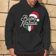 Buon Natale Italian Christmas Christmas Italy Flag Heart Kapuzenpullover Lebensstil