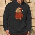 Capybara Ugly Sweater Santa Hat Christmas Kapuzenpullover Lebensstil