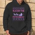 Christmas Sleigh The Patriarchy Feminist Feminism Deer Xmas Kapuzenpullover Lebensstil