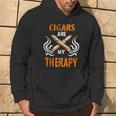 Cigars Are My Therapy Smoker Saying Cigar Smoke Tobacco Kapuzenpullover Lebensstil