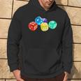 Colourful Dice In Five Different Colours Kapuzenpullover Lebensstil