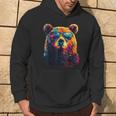 Cool Bear Portrait With Sunglasses Watercolour Bear Kapuzenpullover Lebensstil