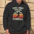 Cool Boys Playing Handball Handballer Boys Children's Kapuzenpullover Lebensstil