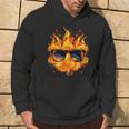 Cool Fire And Flames Glasses Kapuzenpullover Lebensstil