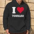 Cuore Rosso Amo Tommaso Felpa con cappuccio Estilo de vida