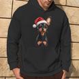 Cute Miniature Pinscher Dog Christmas Merry Xmas Graphic Kapuzenpullover Lebensstil