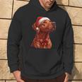 Cute Rhodesian Ridgeback Dog Christmas Merry X-Mas Graphic Kapuzenpullover Lebensstil