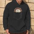 Casual Cute Spiky Hedgehog In Your Pocket Kapuzenpullover Lebensstil