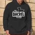 With The Dachshund Hunting Dog Goes Teckel Dog Training Kapuzenpullover Lebensstil