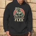 Divertido Bodybuilder Tyrannosaurus Flex Gym T-Rex Dinosaur Sudadera Estilo de vida