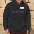 England With National Flag Flag On The Chest Kapuzenpullover Lebensstil