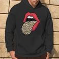 Estampado De Leopardo Labios Rojos Sexy Cheetah Leopard Print Labios Rojos Sudadera Estilo de vida