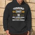 Febrero 2007 18 Años Hombre Cumpleaños Regalo Febrero 2007 Sudadera Estilo de vida