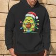 Festive Avocado Santa Christmas Lighting Kapuzenpullover Lebensstil