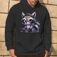 Angry Raccoon Gamerideo Games Lover Kapuzenpullover Lebensstil