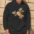 With Cartoon I Elk Wild Animal Motif Kapuzenpullover Lebensstil