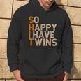 So Happy I Have Twins Día Del Padre Gemelos Divertidos Sudadera Estilo de vida
