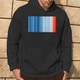 Global Warming Blue Red Stripe Pattern Kapuzenpullover Lebensstil