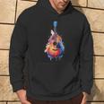 Guitar Splash Watercolour For Guitarists Electric Guitars Kapuzenpullover Lebensstil