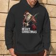 Heavy Christmas Santa Claus Guitar Kapuzenpullover Lebensstil