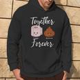 Kacke Together Forever Toilet Roll Poop Kapuzenpullover Lebensstil