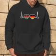 Kenya Germany Heartbeat Flag German Kenyan Kapuzenpullover Lebensstil