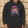 Laser Cat Eyes Kitten Ufo Retro 80S Cats Lovers Sudadera Estilo de vida