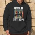 Level 11 Years Birthday Boy Gamer Since 2014 Kapuzenpullover Lebensstil