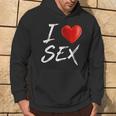 I Love Heart Sex Kapuzenpullover Lebensstil