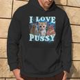 I Love Pussy Cat Kapuzenpullover Lebensstil